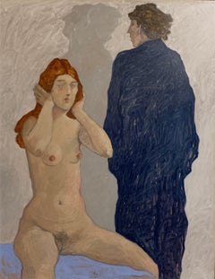 Zweideutige Geschichte – Nackte Frau, Gemälde von Giampaolo Talani