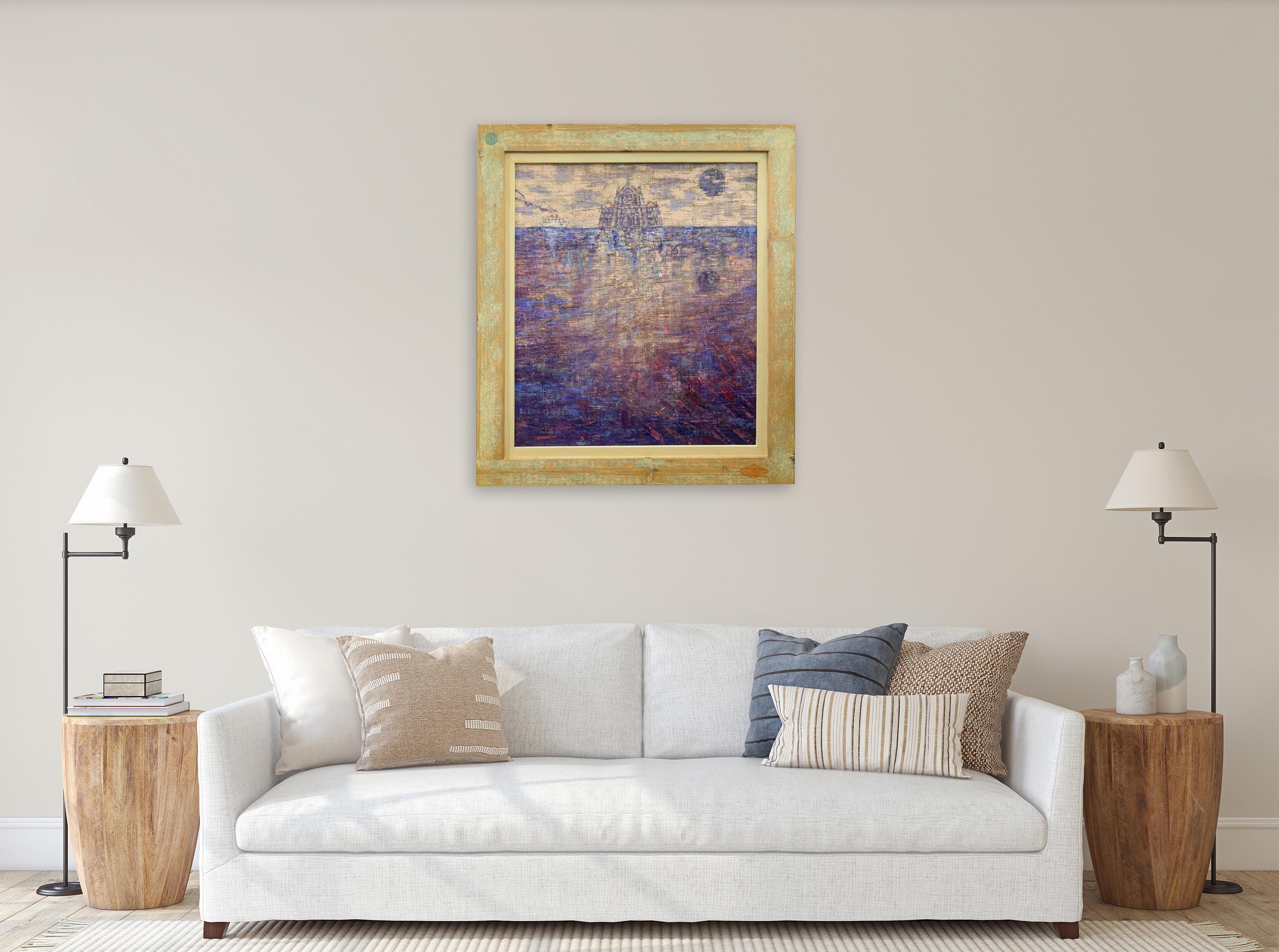 La cathédrale Marina - Peinture de paysage de Giampaolo Talani en vente 2