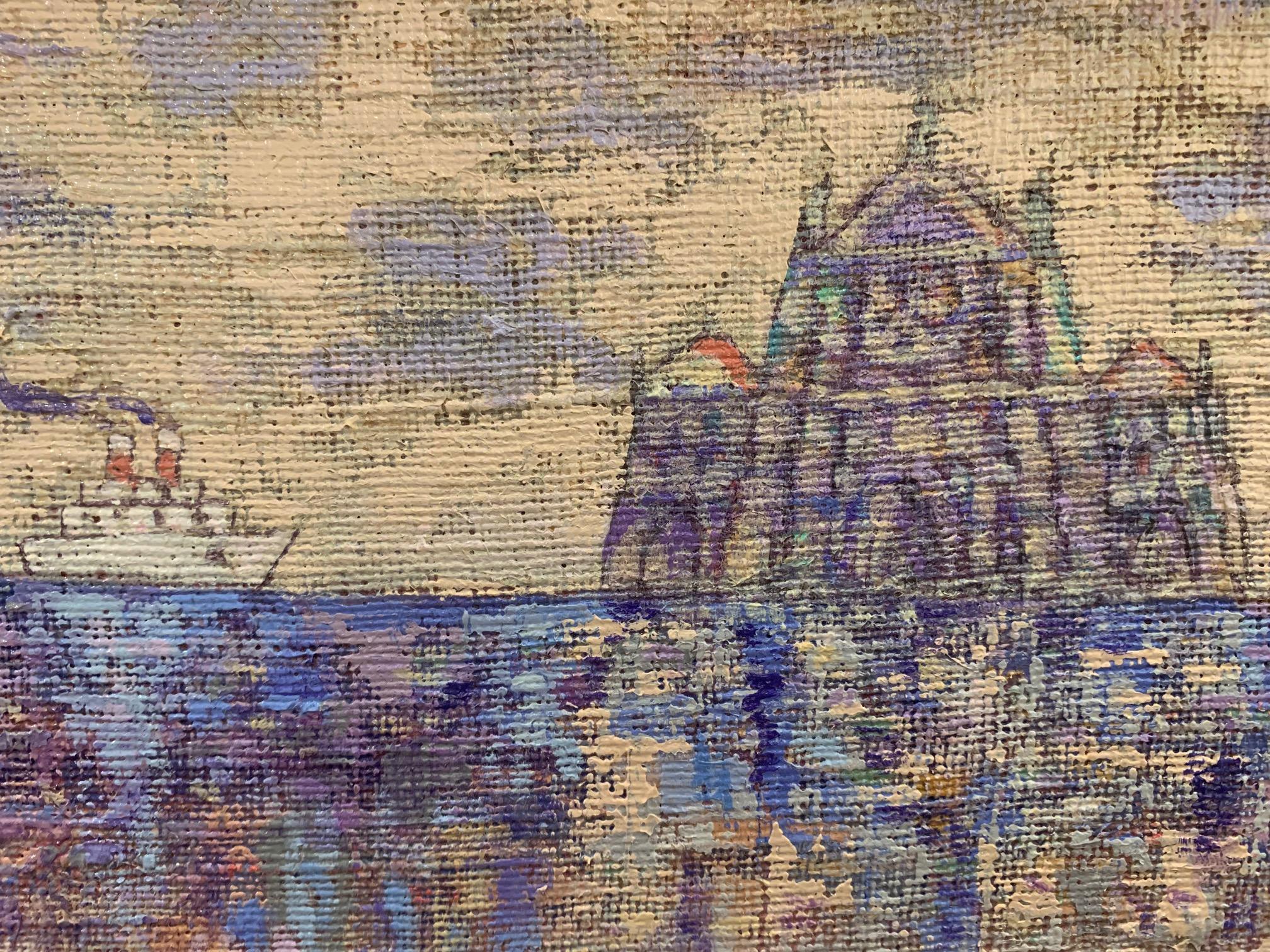 La cathédrale Marina - Peinture de paysage de Giampaolo Talani en vente 3