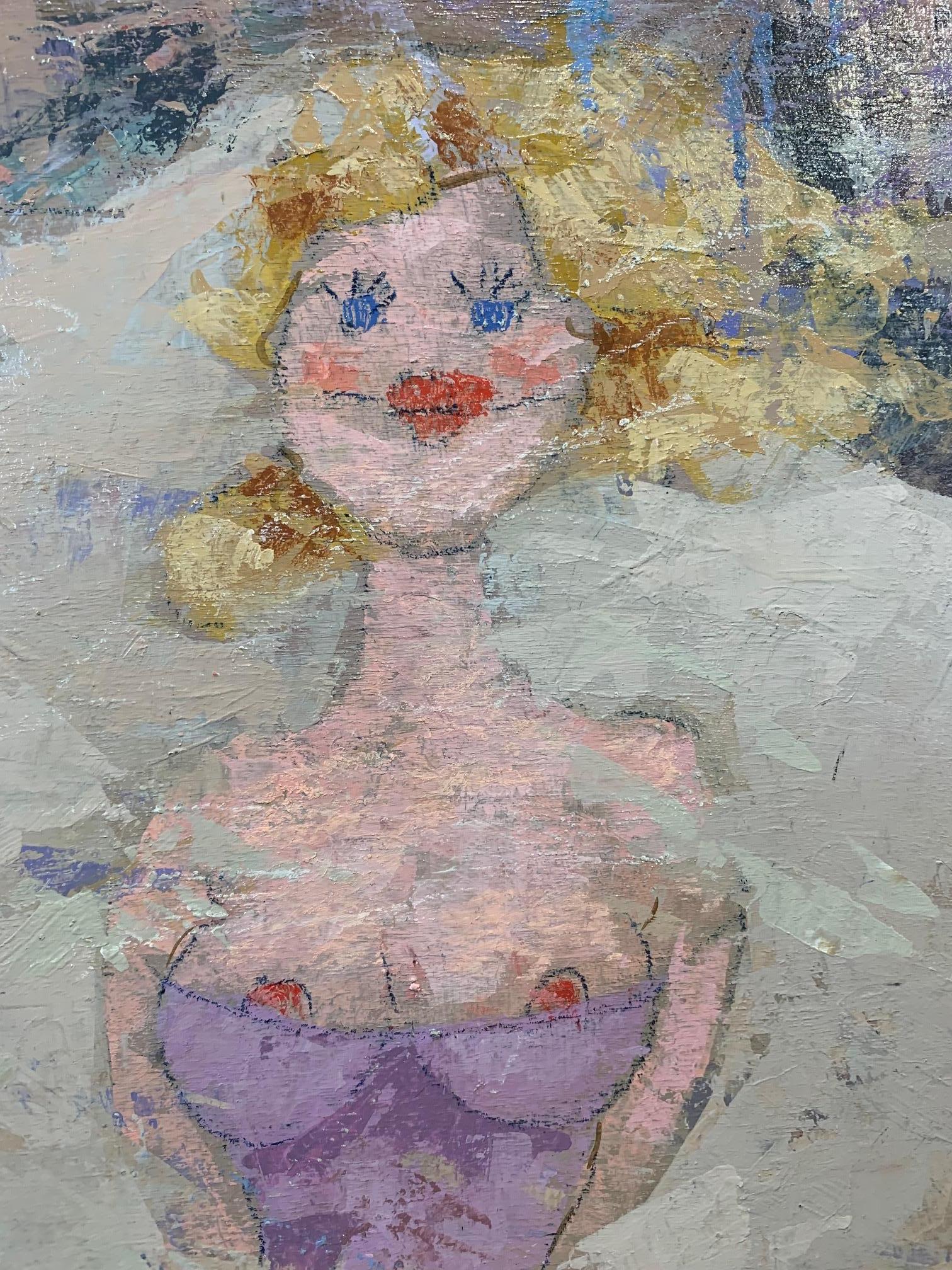 Peinture « Fish In Love » (Femmes amoureuses), nus, de Giampaolo Talani en vente 2