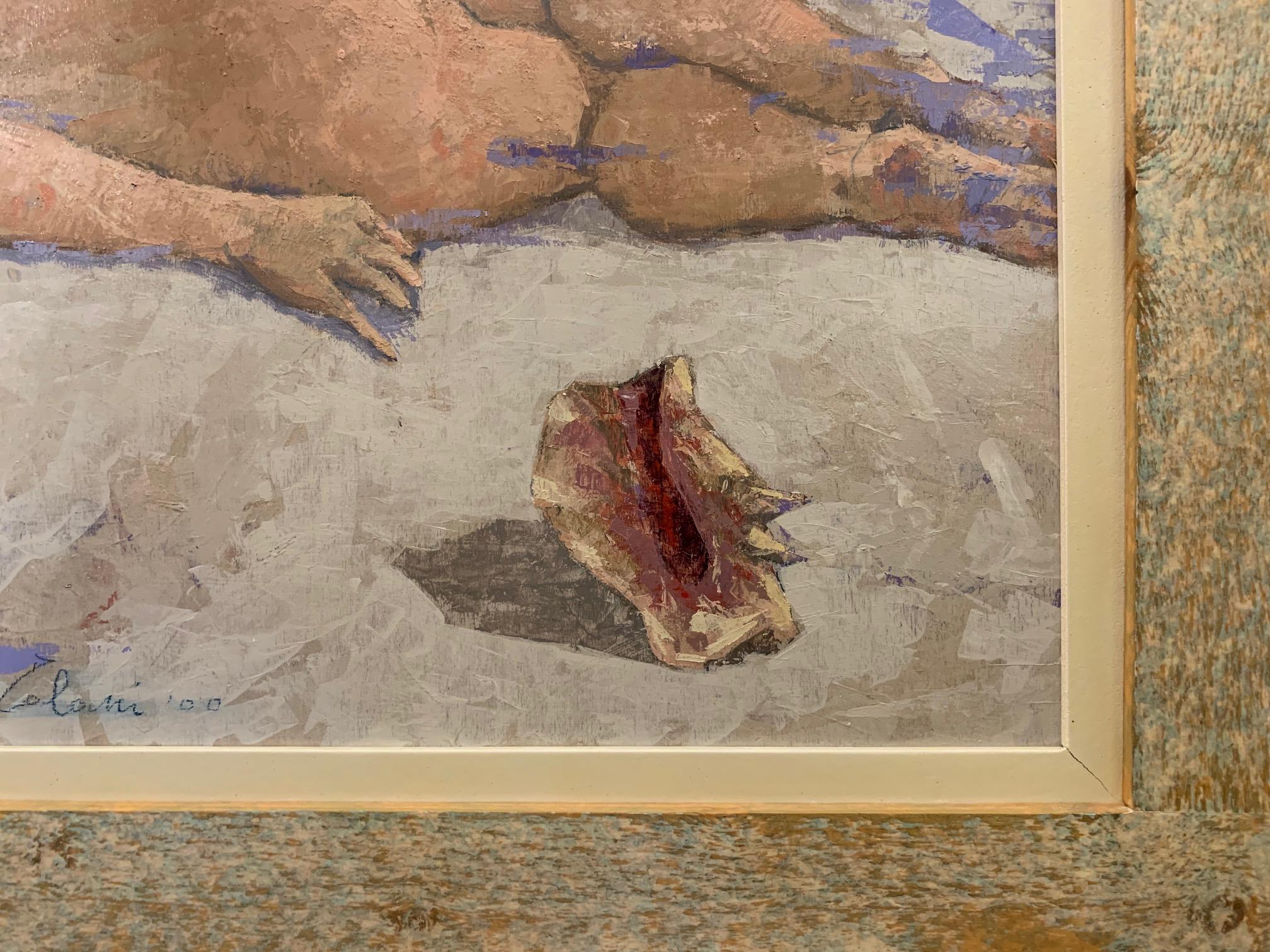 Historia ambigua - Pintura Mujer desnuda de Giampaolo Talani en venta 3