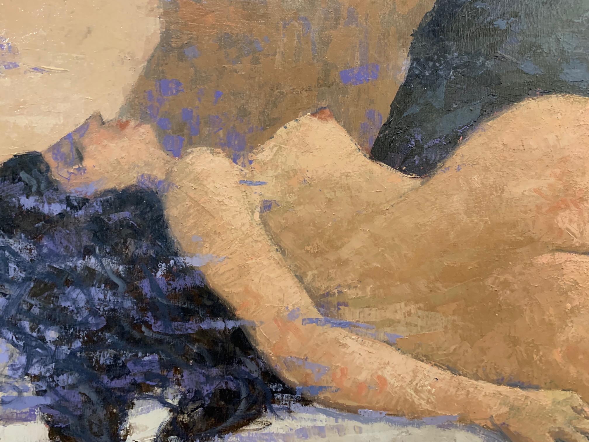 Historia ambigua - Pintura Mujer desnuda de Giampaolo Talani en venta 4