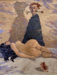 Geschichte zweideutig – Nackte Frau, Gemälde von Giampaolo Talani