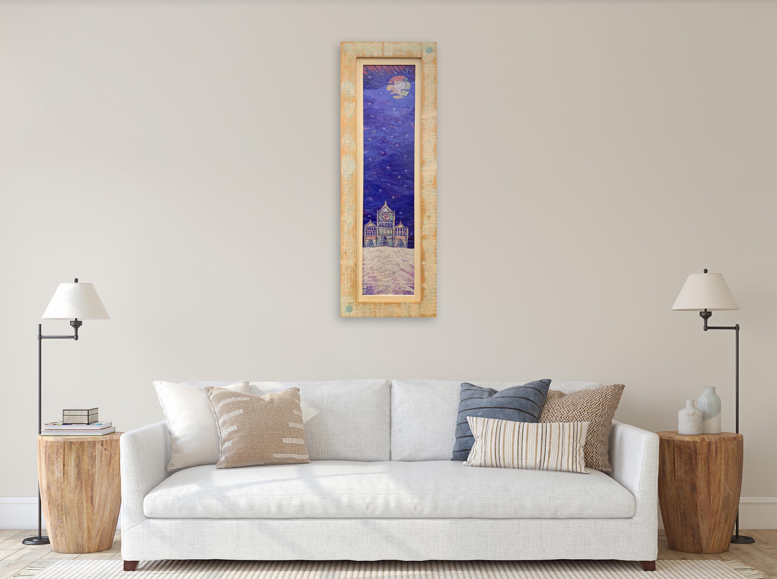 Peinture de paysage de la cathédrale Marina de Giampaolo Talani en vente 1