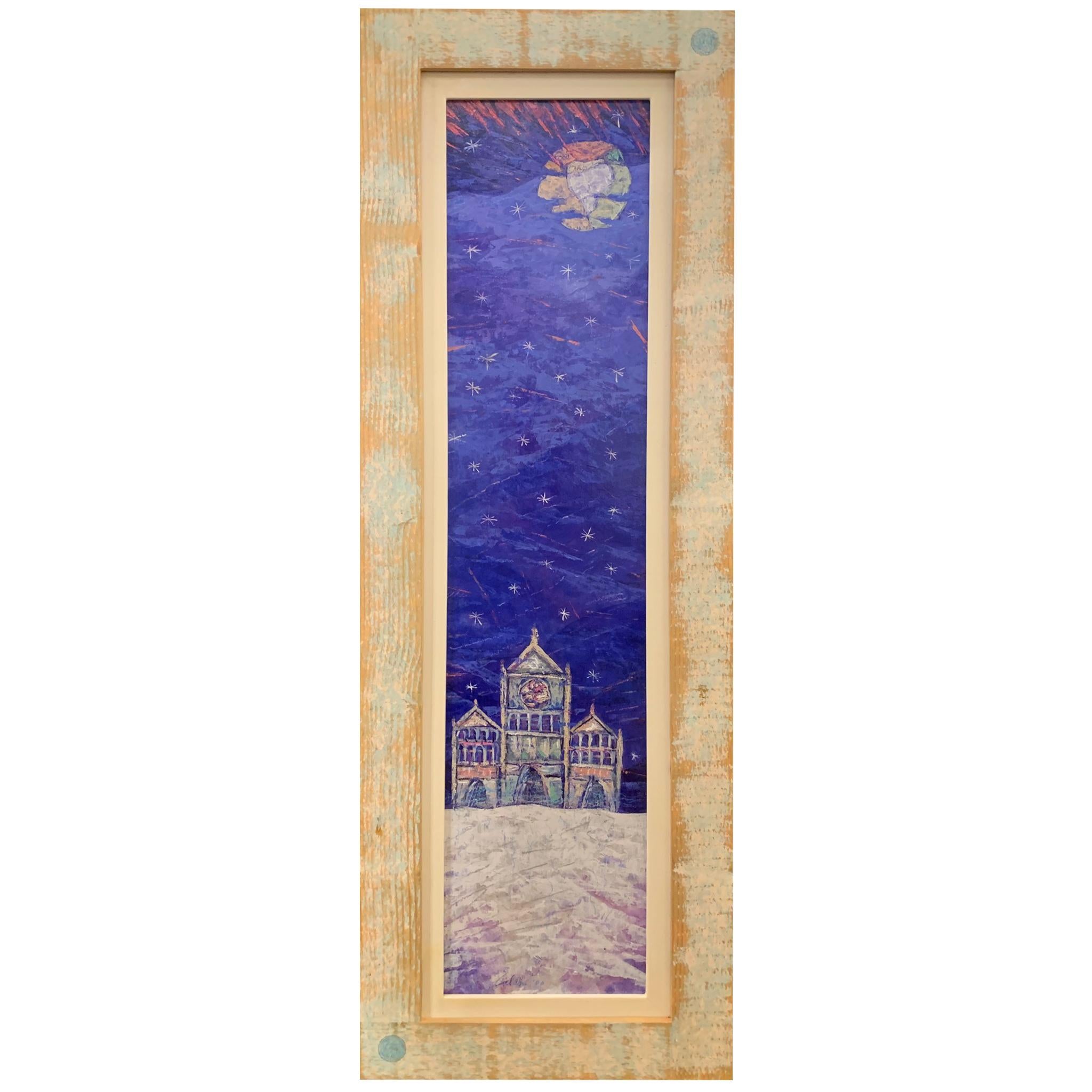 Peinture de paysage de la cathédrale Marina de Giampaolo Talani en vente 4