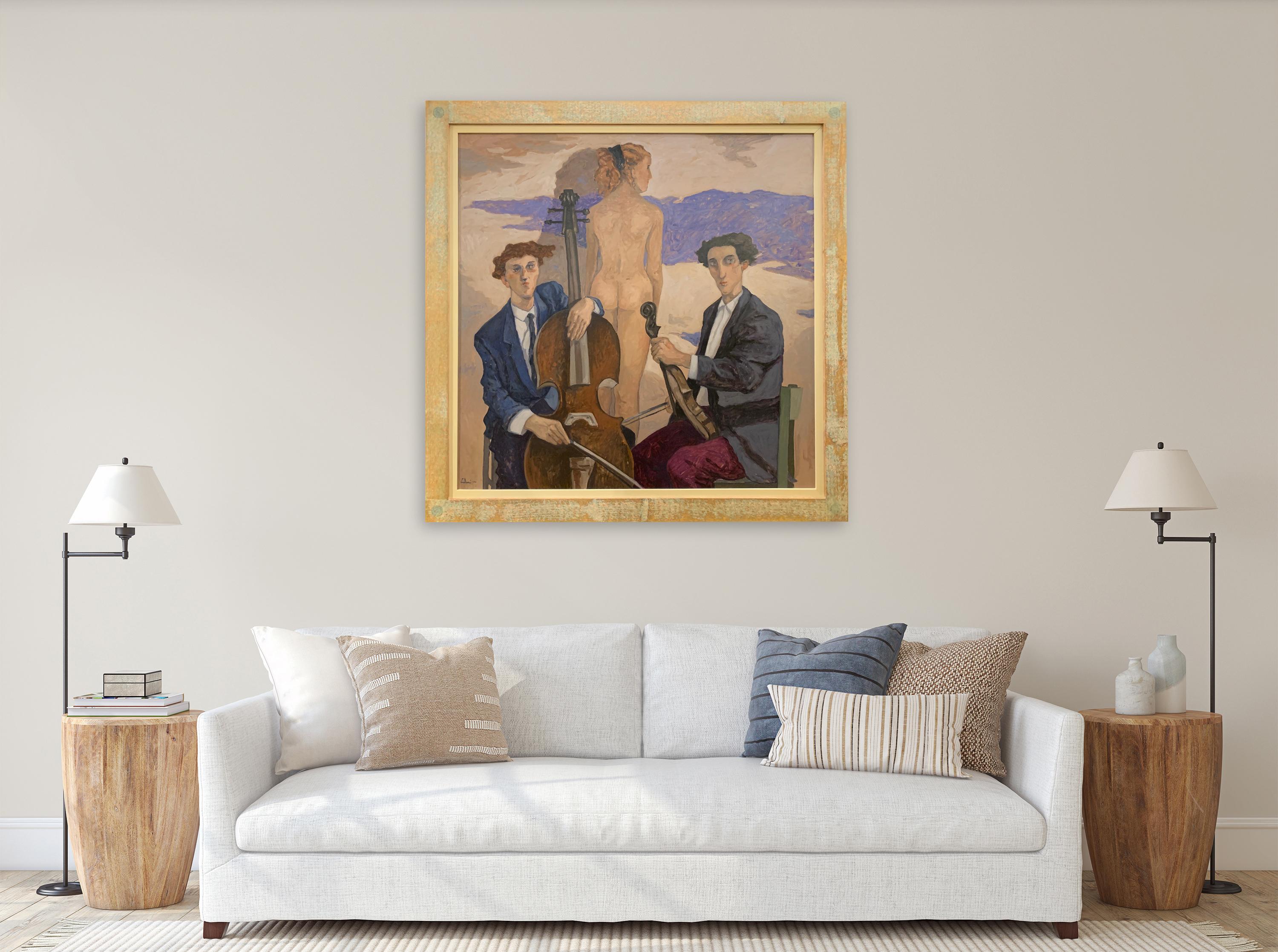 Serenade - Nude Painting by Giampaolo Talani For Sale 1