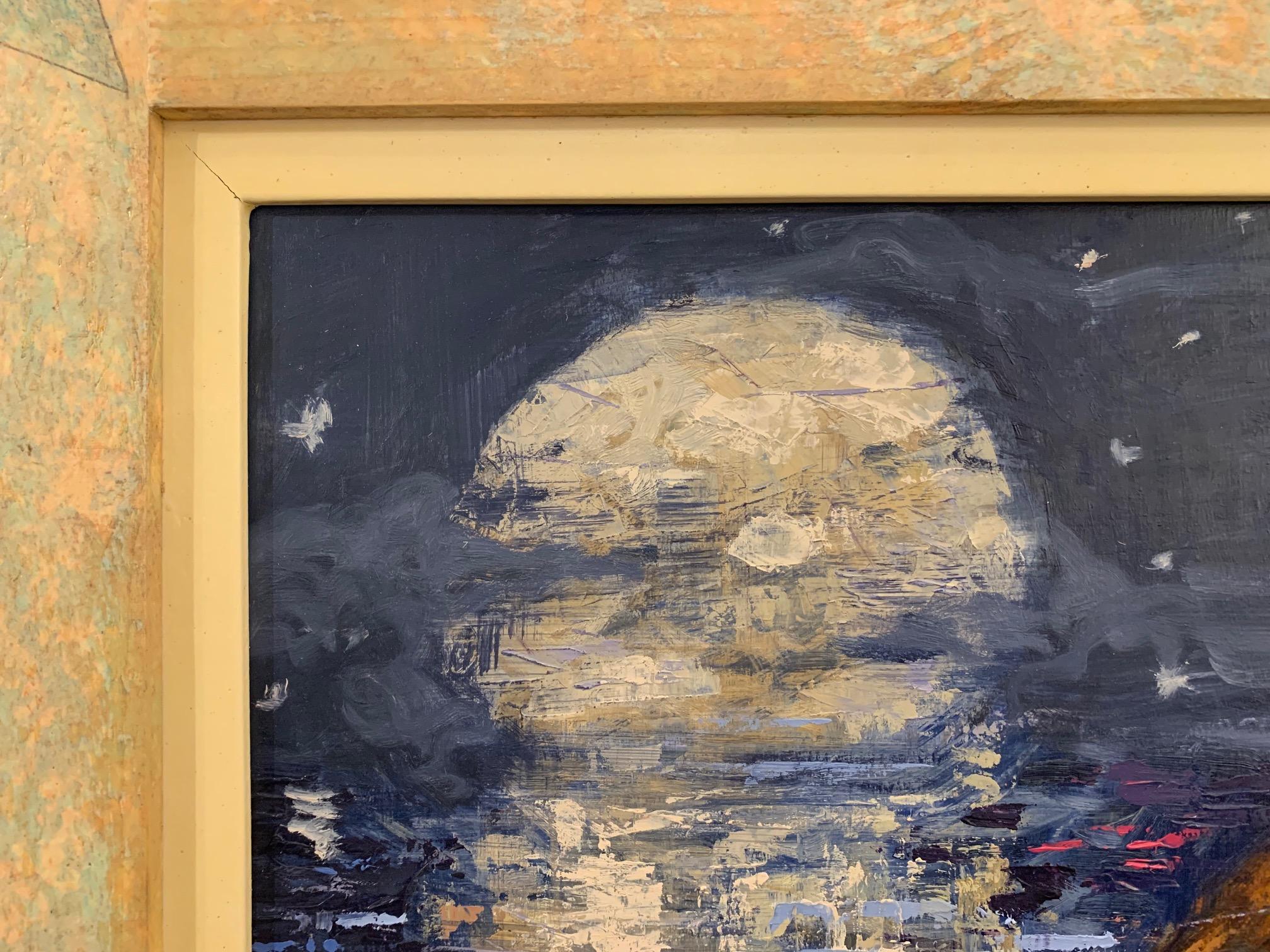 La baia con la luna piena - Nudi dipinti da Giampaolo Talani in vendita 4