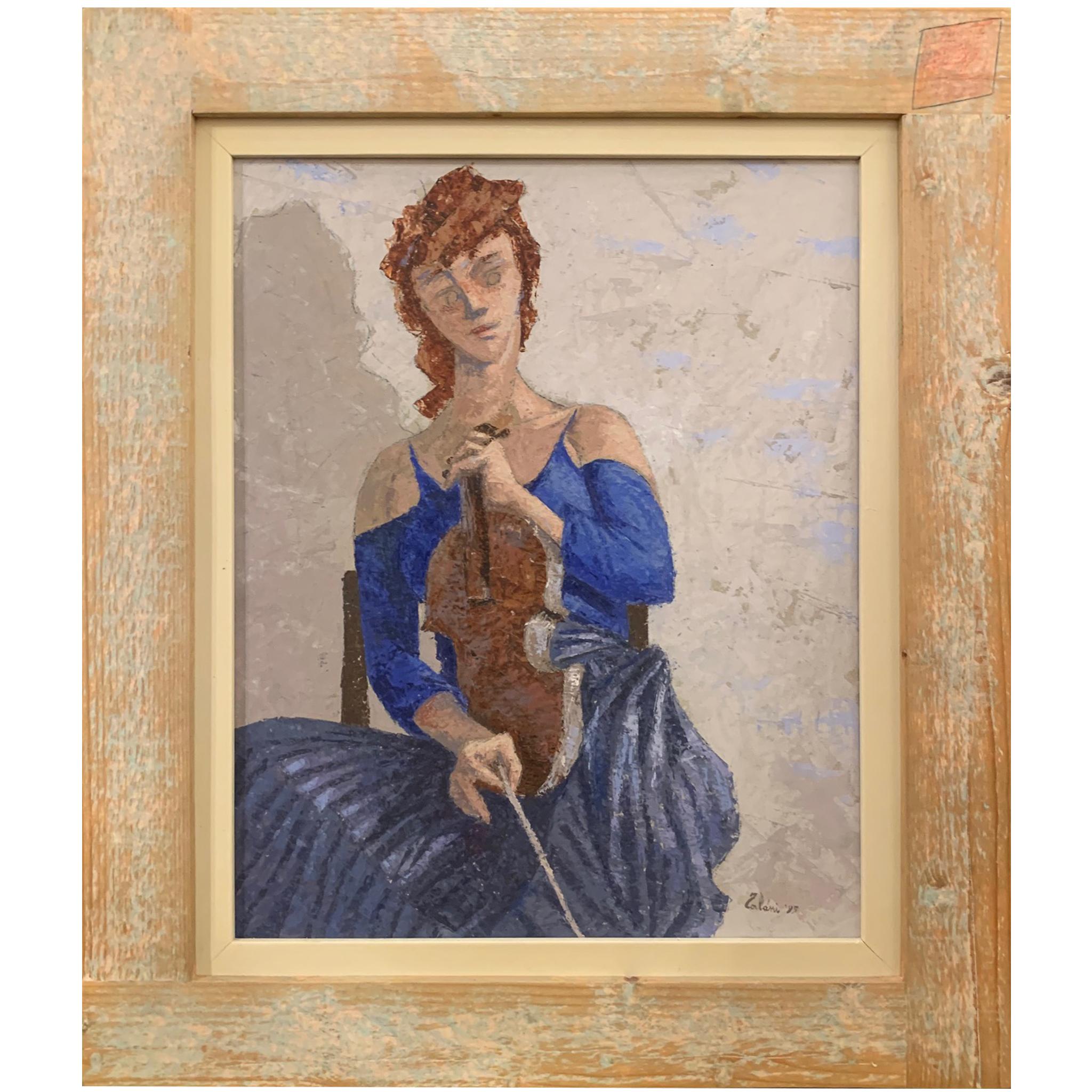 The Fiddler - Contemporary Painting by Giampaolo Talani For Sale 3