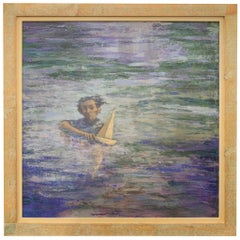 Der Mann mit der Beretta – Meereslandschaft, Gemälde von Giampaolo Talani