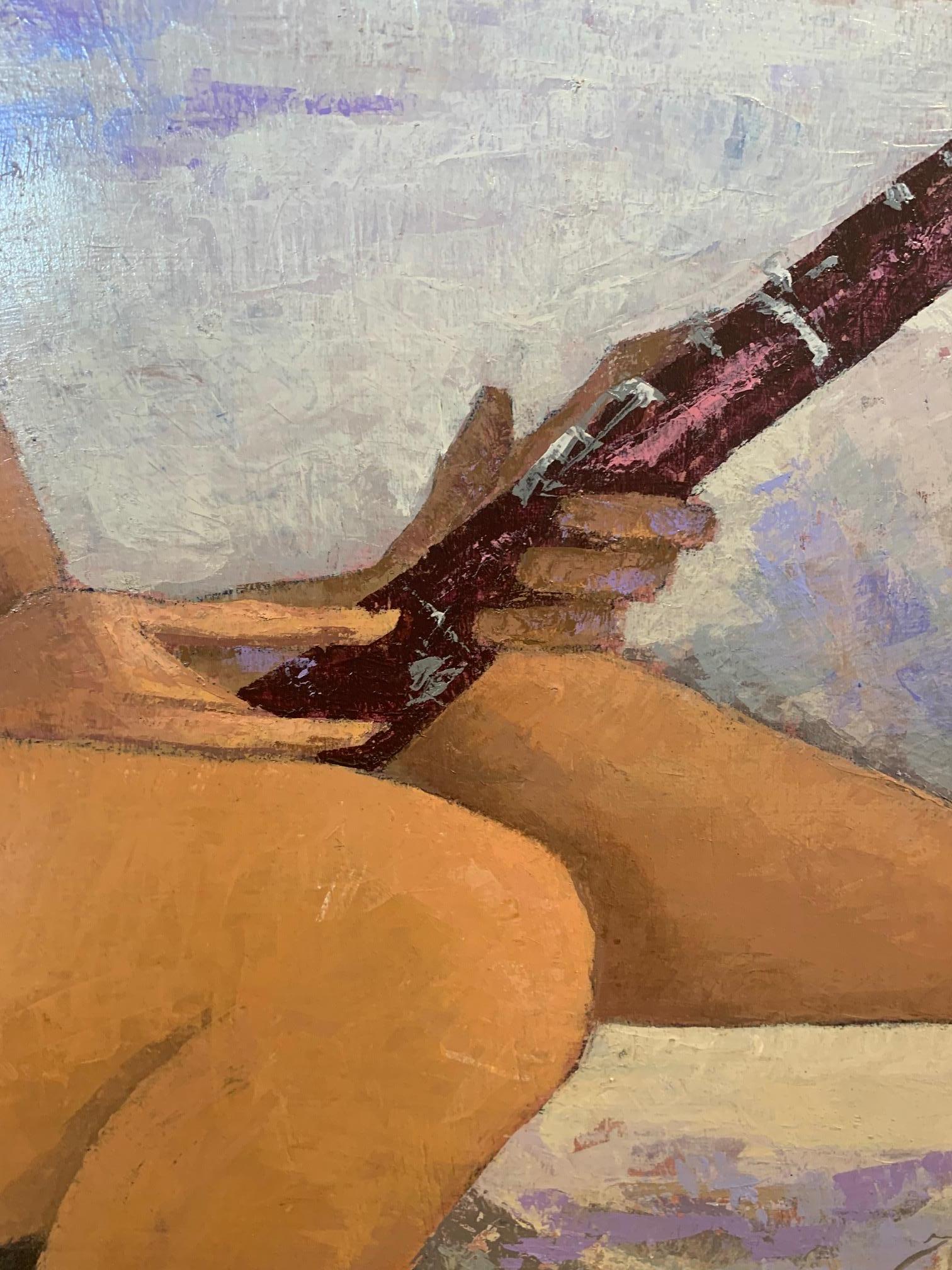 The Musician Chime - Figurative Painting by Giampaolo Talani For Sale 4