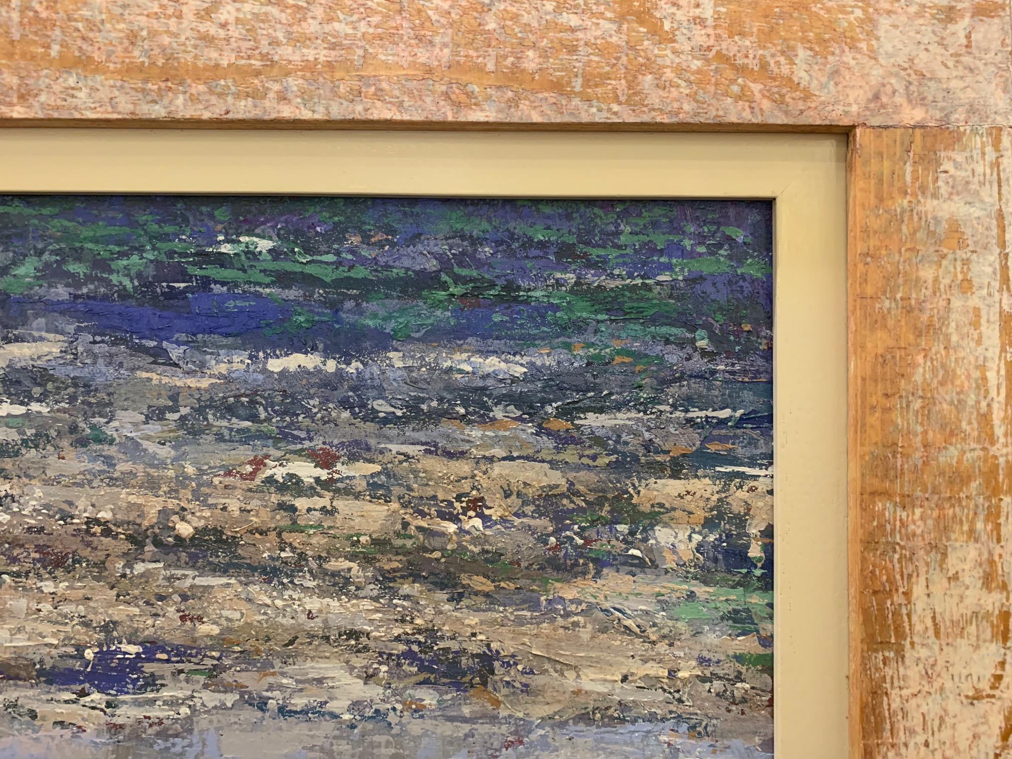 Las sombras en la playa - Paisaje Pintura figurativa de Giampaolo Talani en venta 4