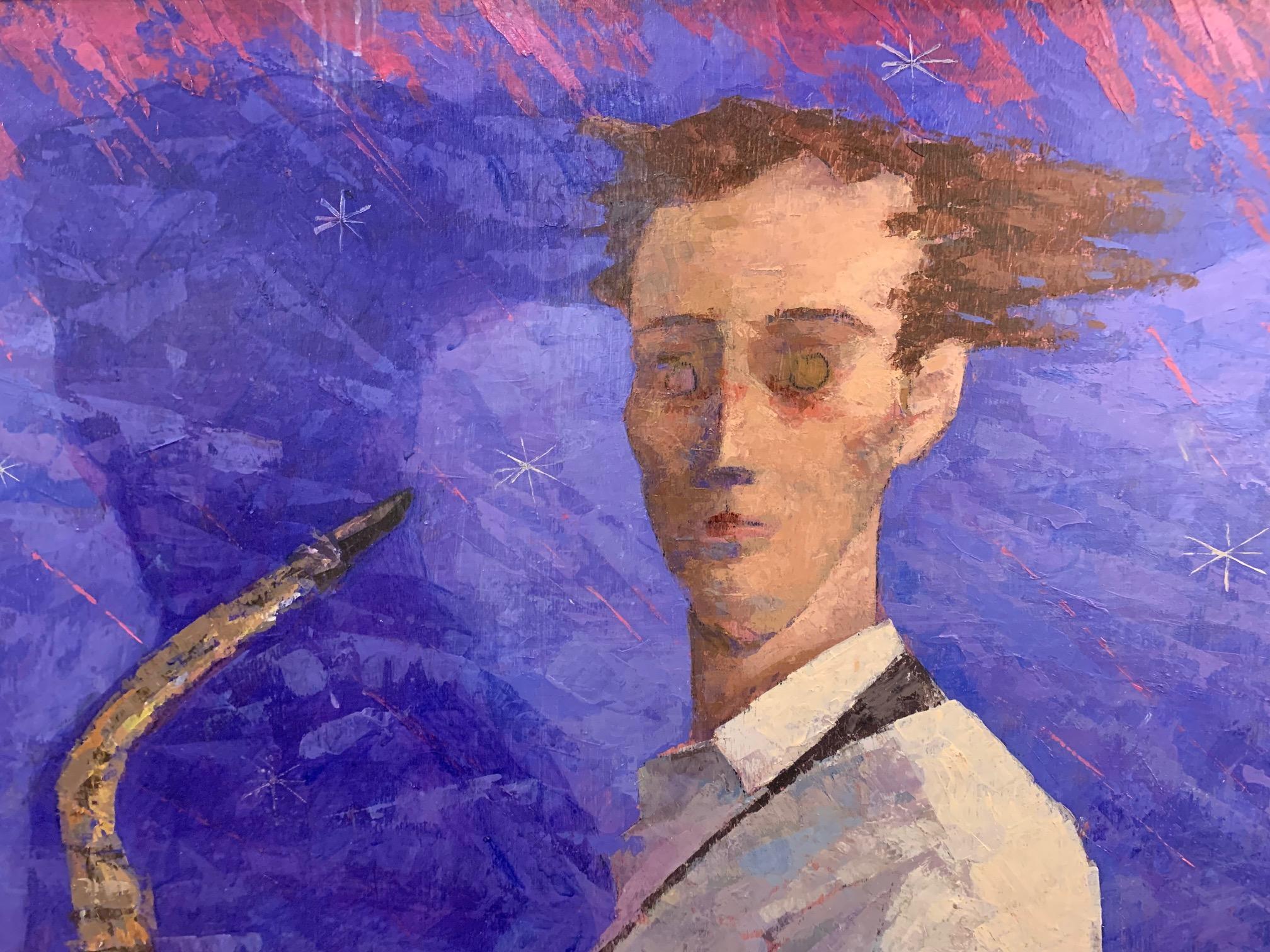 Los dos músicos - Pintura contemporánea de Giampaolo Talani en venta 3