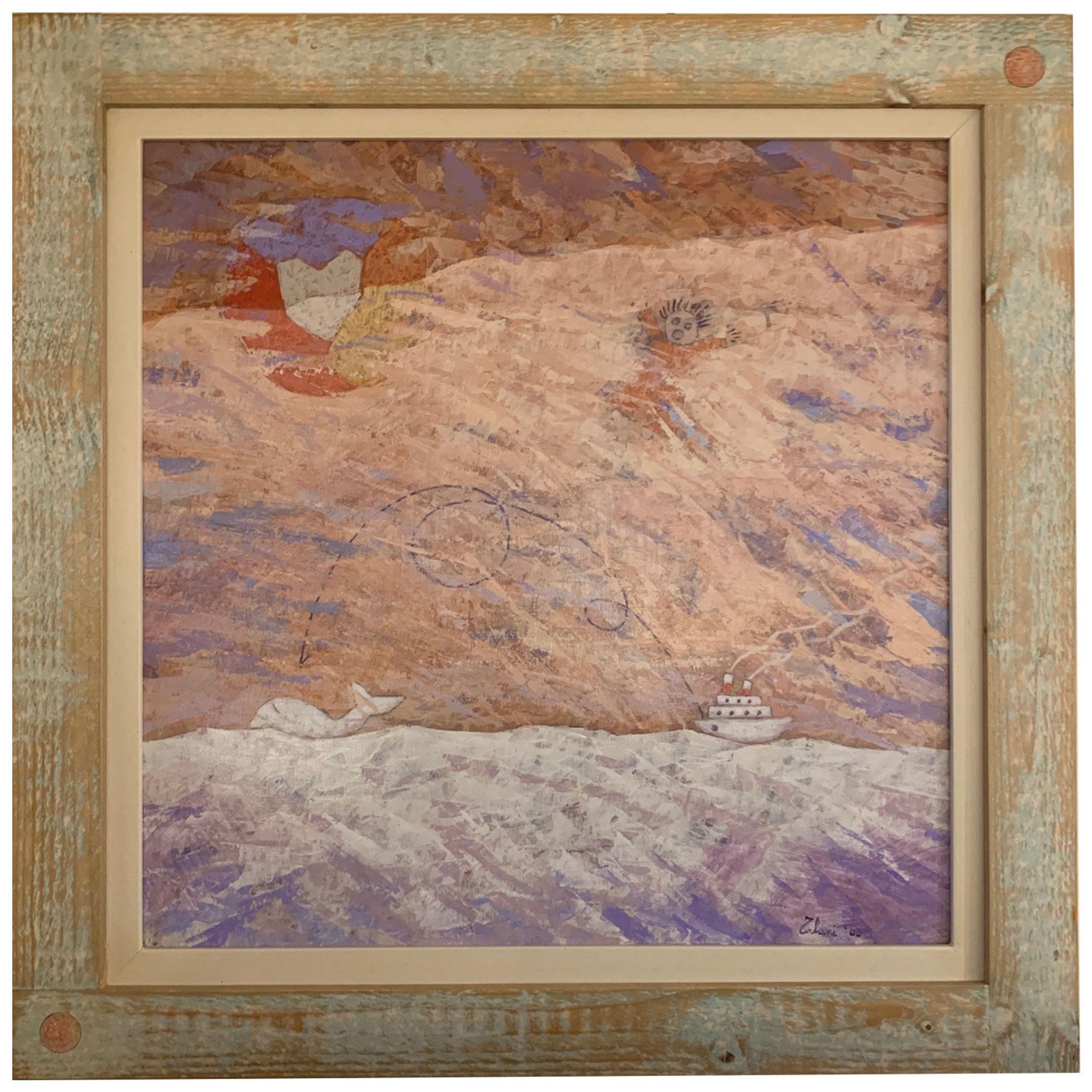 Rastrear a la ballena - Paisaje pintado por Giampaolo Talani en venta 4