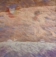 Tracking The Whale - Landscape Painting by Giampaolo Talani