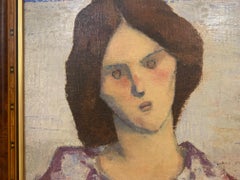 Woman On The Beach - Portrait Painting by Giampaolo Talani