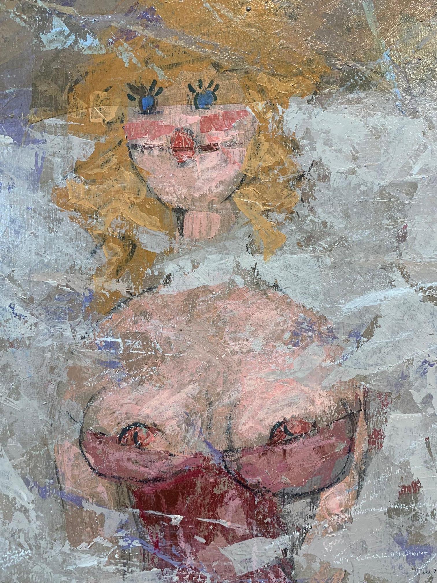 Donne sul muro - Nudi dipinti da Giampaolo Talani in vendita 4
