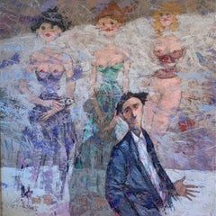 Les femmes sur le mur - Peinture de nus de Giampaolo Talani