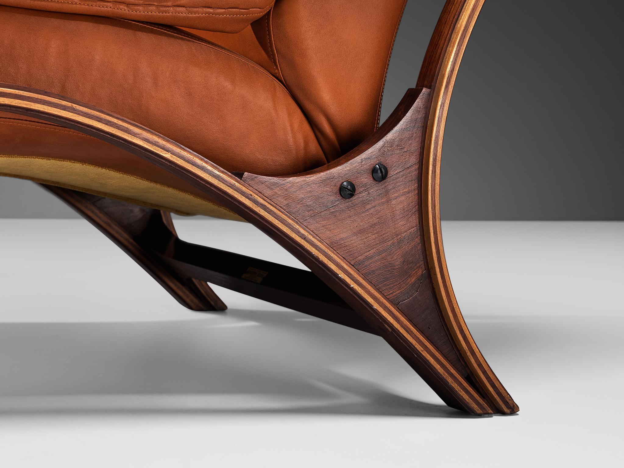 Mid-Century moderno Giampiero Vitelli per Rossi di Albizzate 'Minore' Easy Chair in vendita