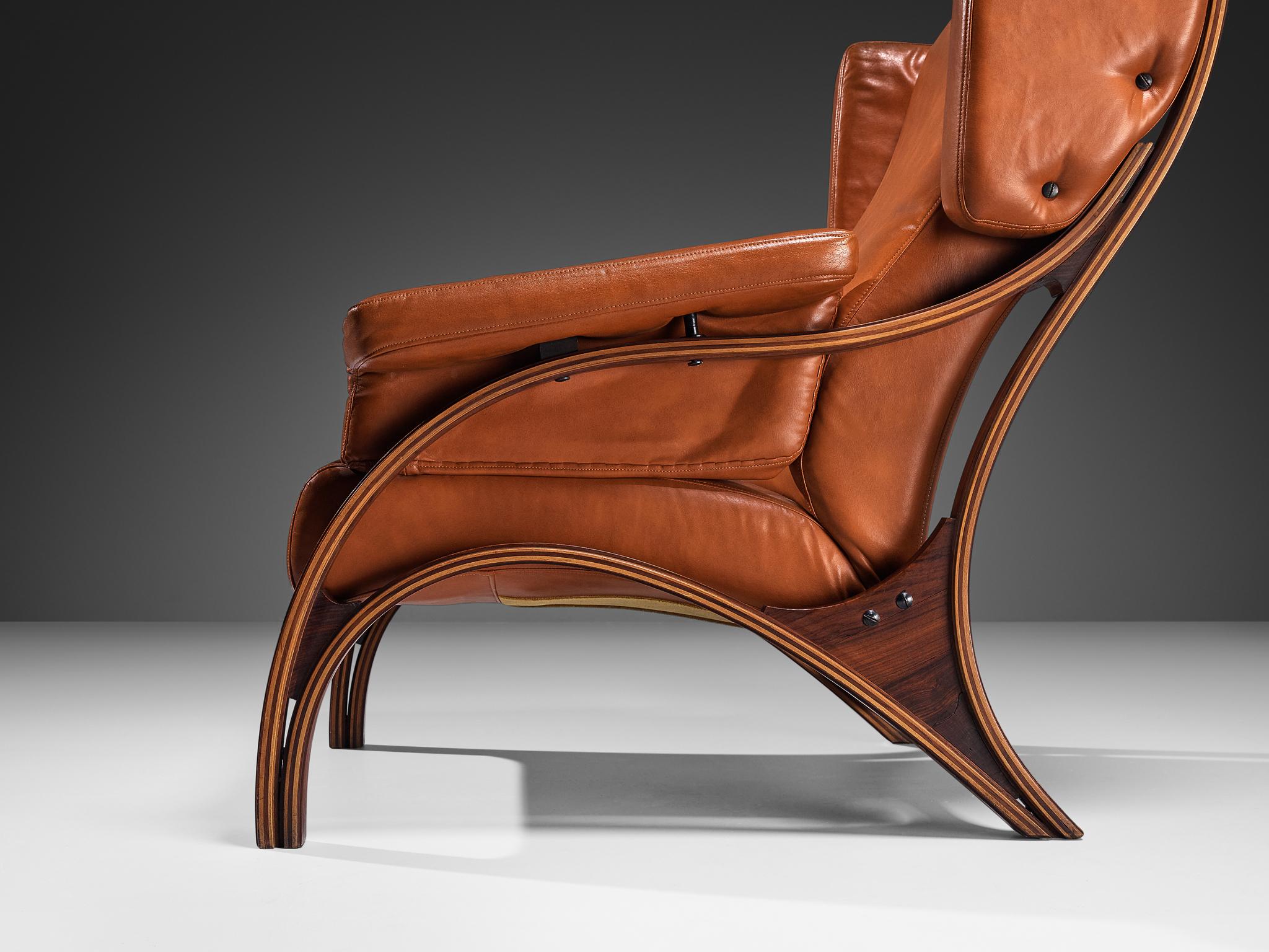 Metà XX secolo Giampiero Vitelli per Rossi di Albizzate 'Minore' Easy Chair in vendita