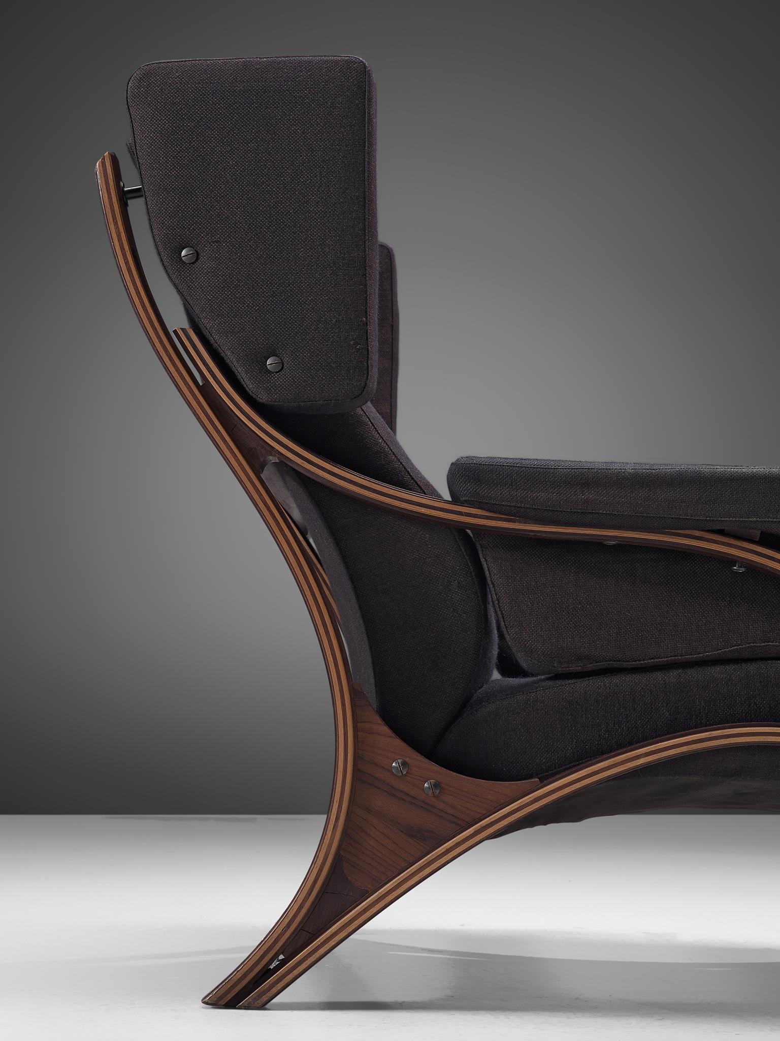 Mid-20th Century Giampiero Vitelli Pair of Customizable Lounge Chairs