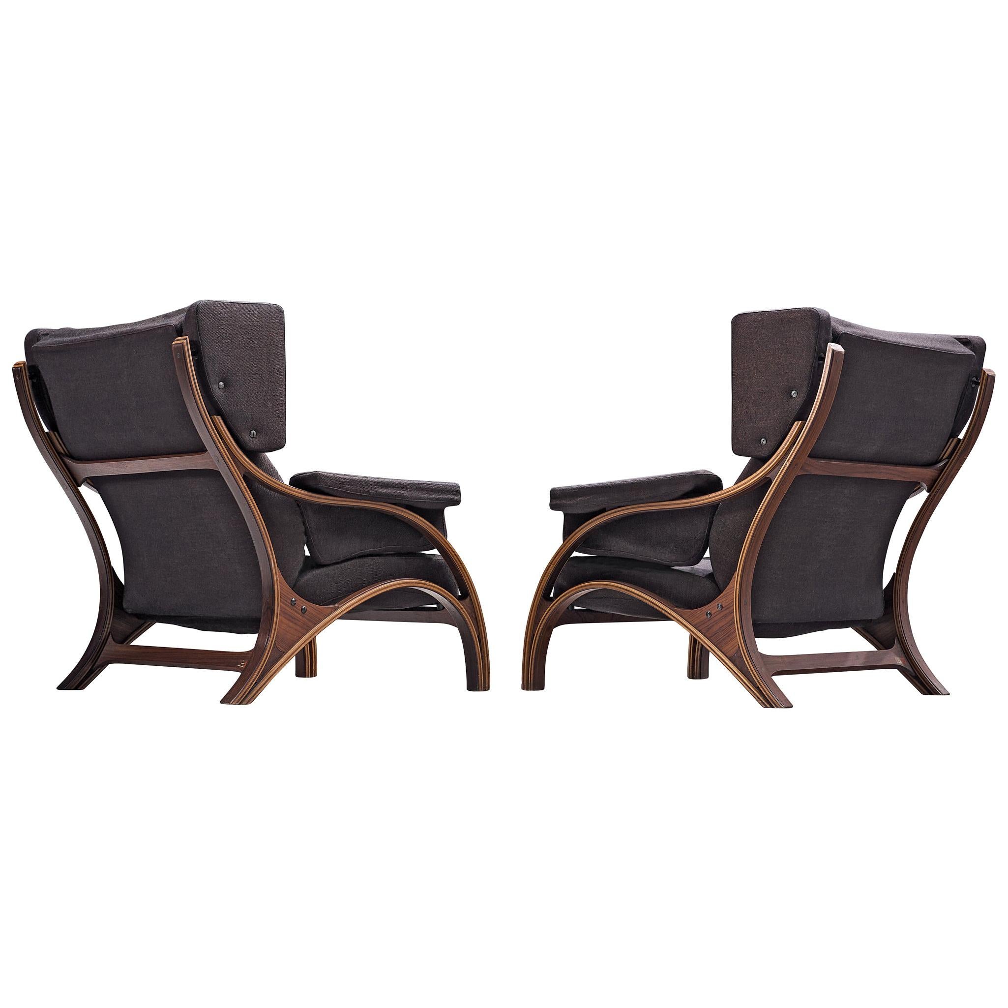 Giampiero Vitelli Pair of Customizable Lounge Chairs
