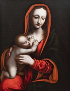 Virgin with Child, studio of Giampietrino (Milano 1495-1550), 16th century Italy