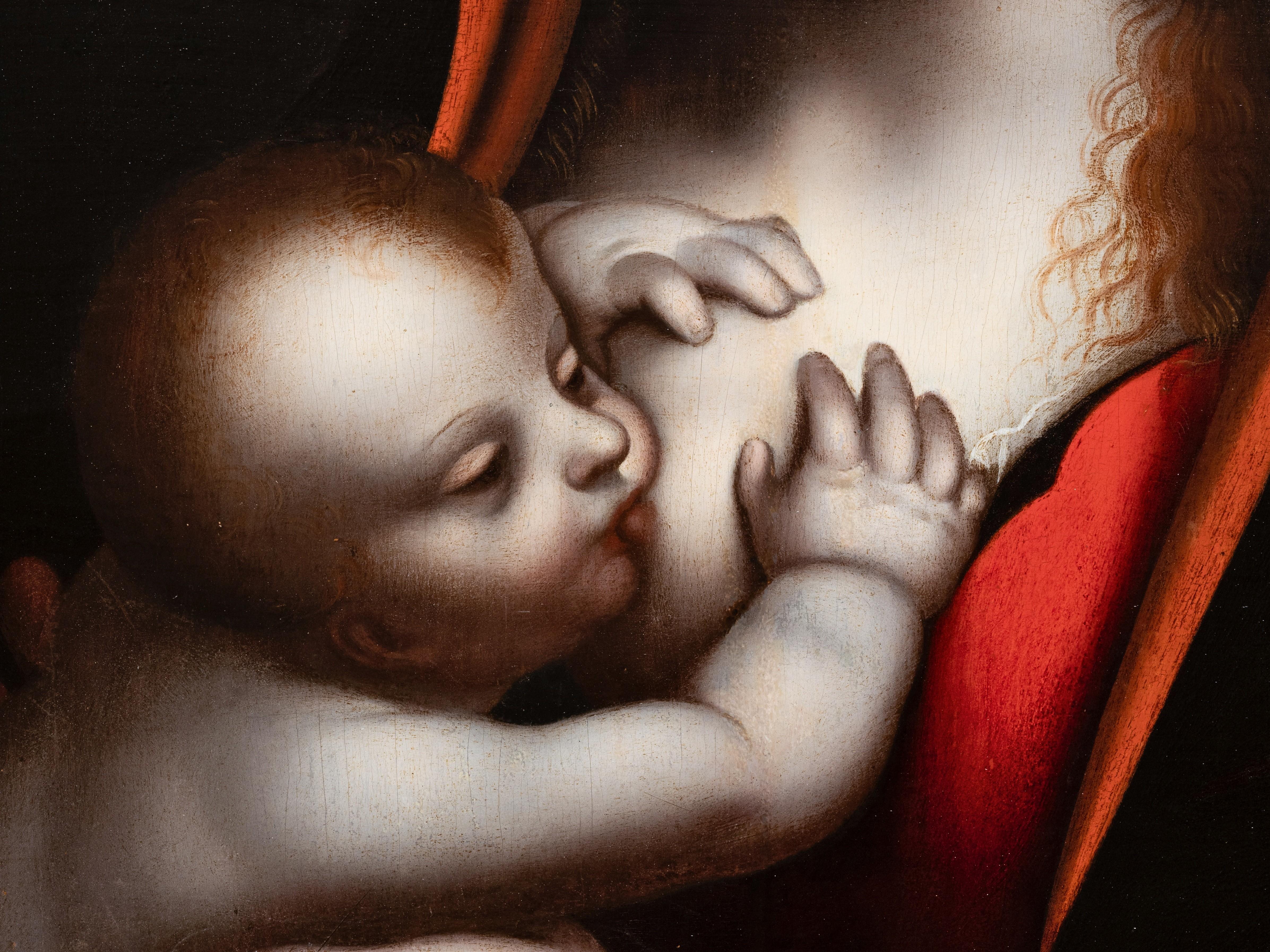 Virgin with Child, studio of Giampietrino (Milano 1495-1550), 16th century Italy For Sale 4