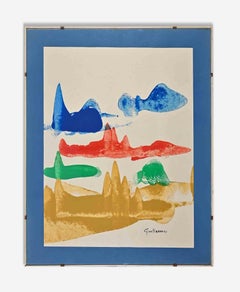 Paesaggio - Disegno originale di Gian Barresi - Fine XX secolo