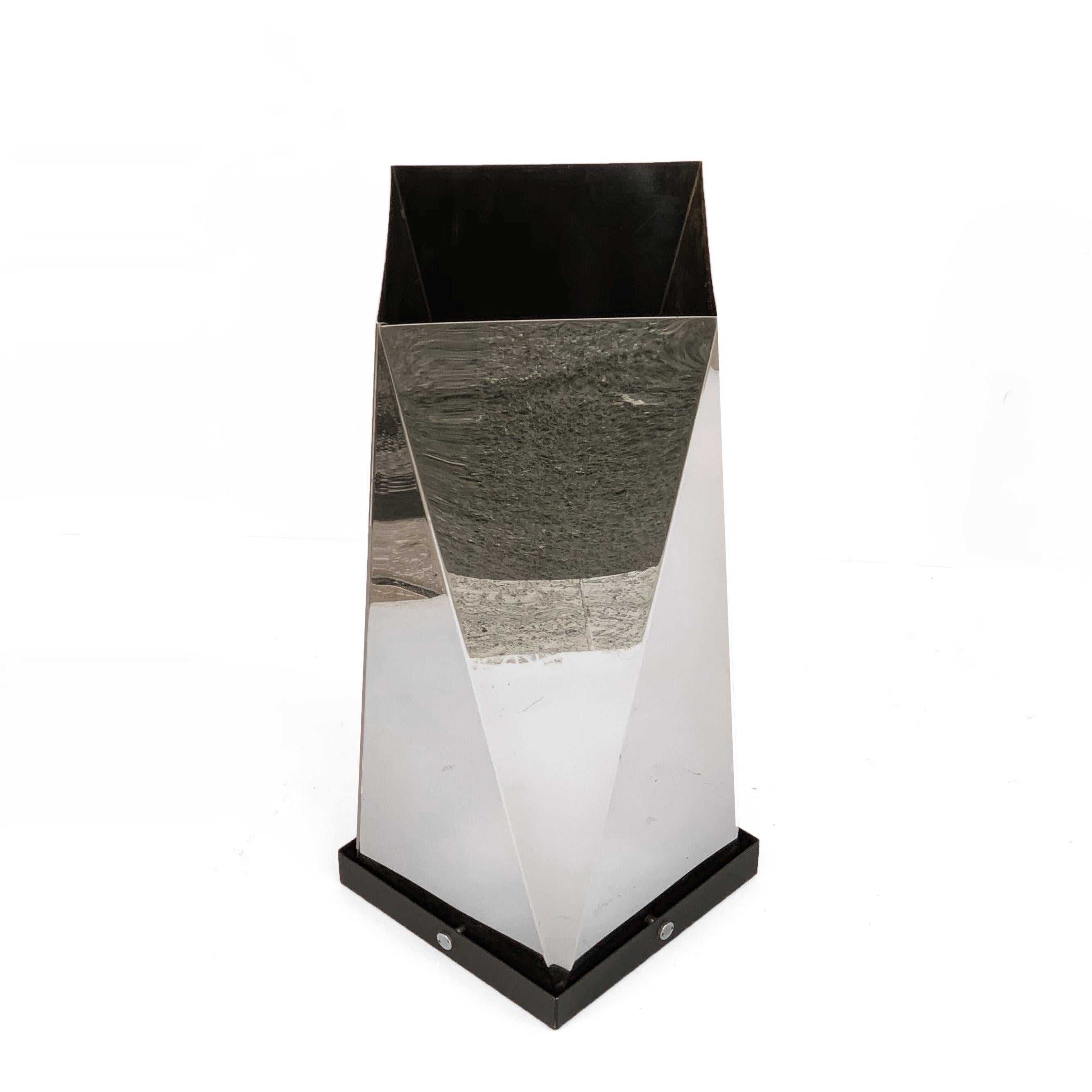 Italian Gian Casè for Robots Modernist Steel Umbrella Stand, Italy, 1970s
