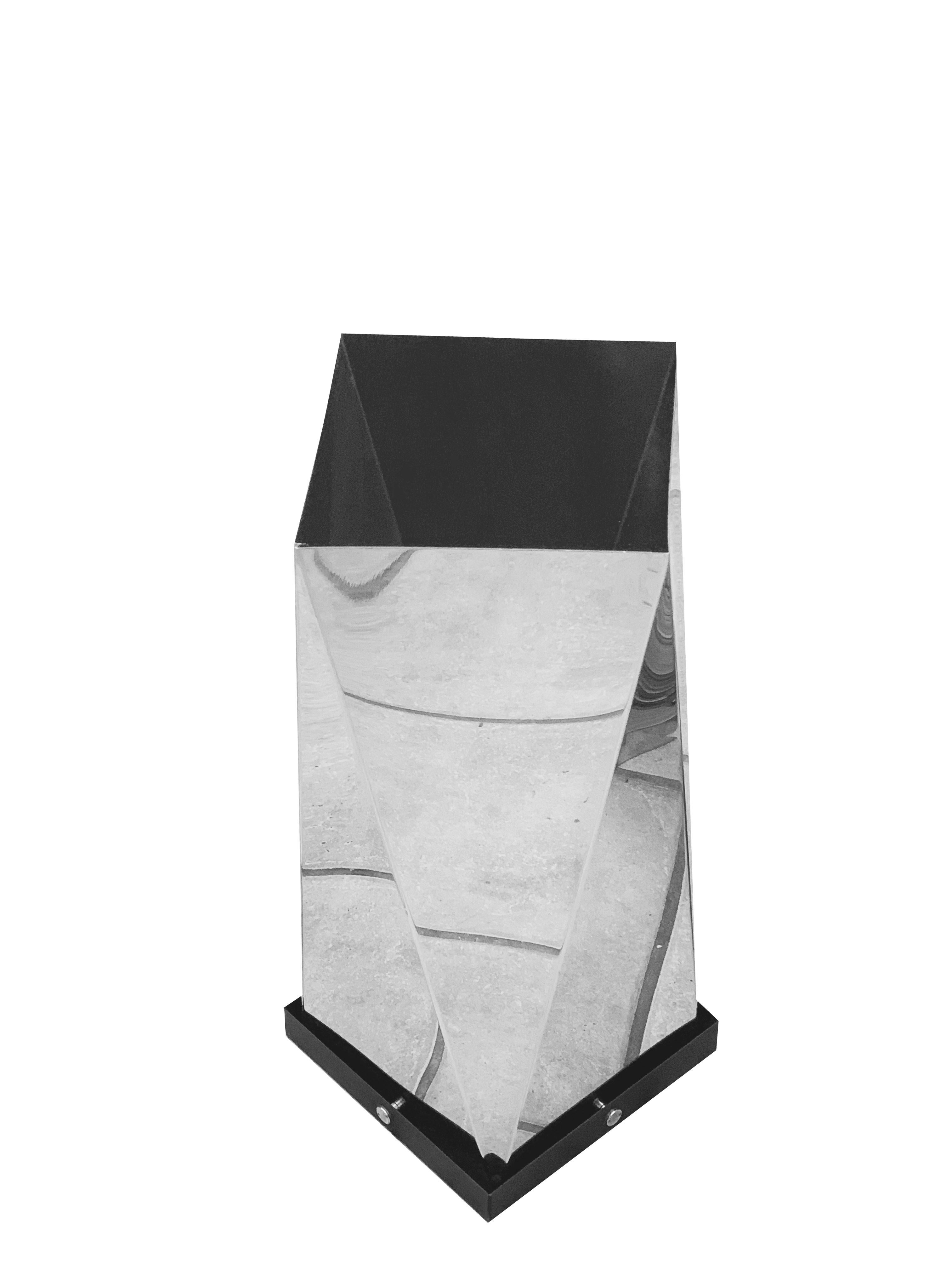 Late 20th Century Gian Casè for Robots Modernist Steel Umbrella Stand, Italy, 1970s