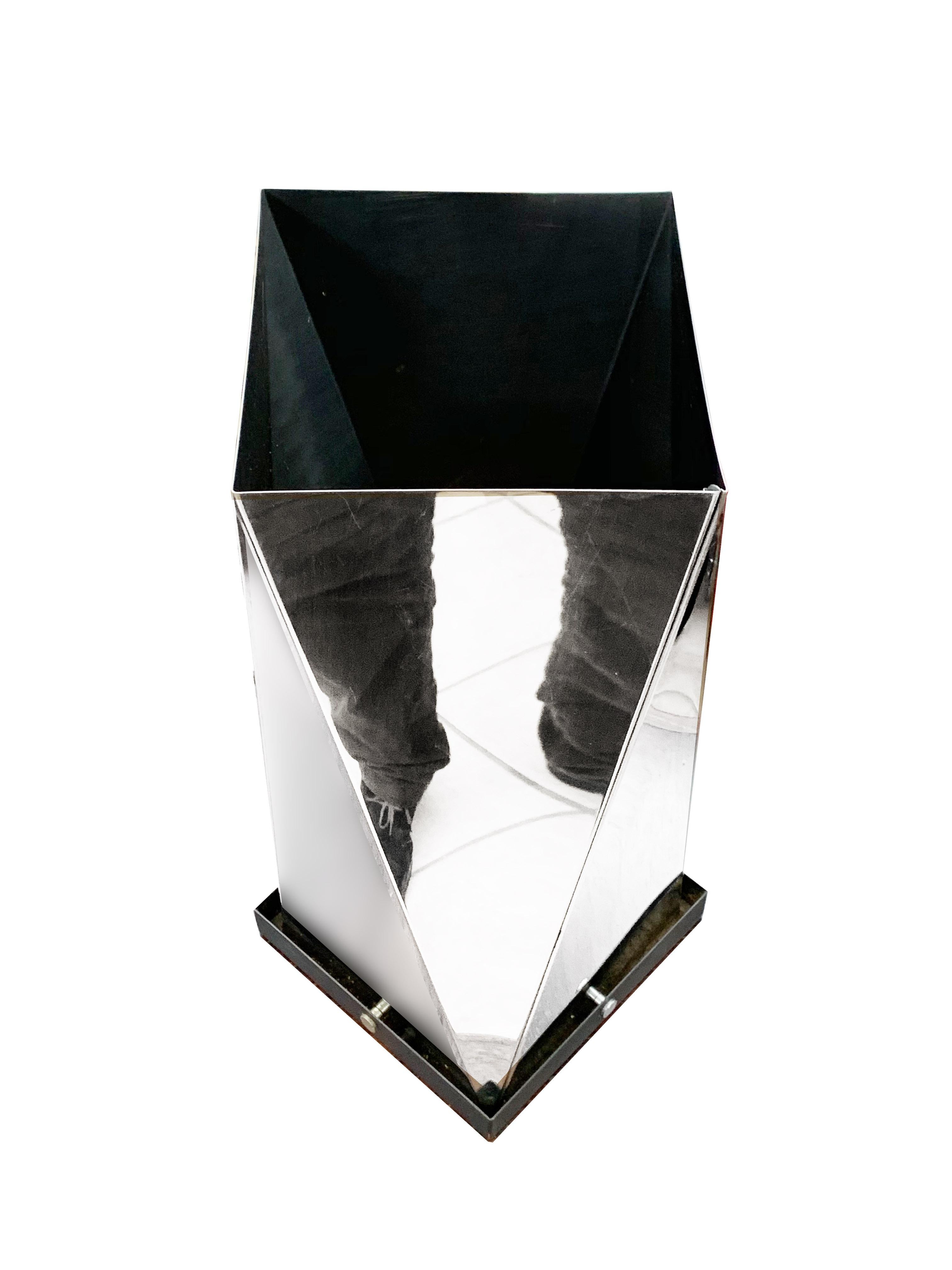 Gian Casè for Robots Modernist Steel Umbrella Stand, Italy, 1970s 2