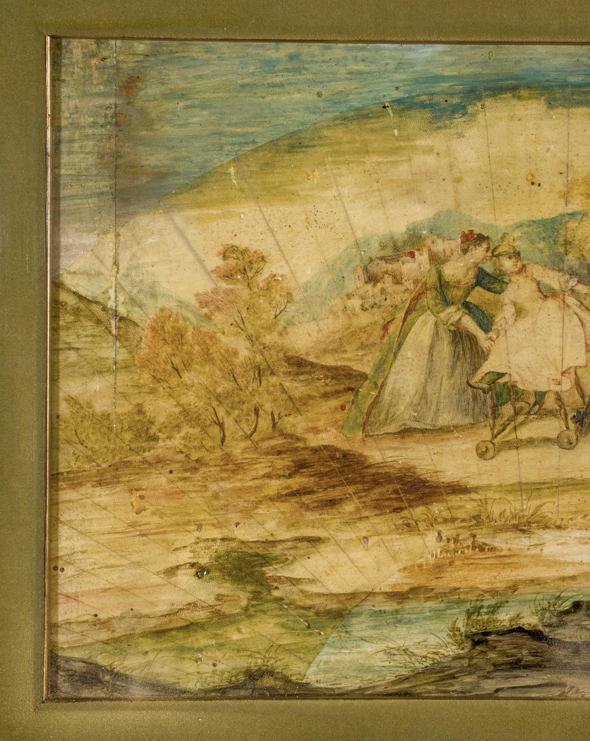 18th Century Gian Domenico Tiepolo Follower Period Italian Painting For Sale