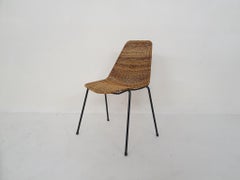Gian Franco Legler Rattan "Basket" Dining Chair, Switzerland 1951