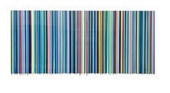Horizontal Blue Stripe Painting Accent Colors - Gian Garofalo For the Long Haul