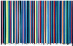 Horizontal Blue Stripe Painting Accent Colors / Gian Garofalo / Really Into It 