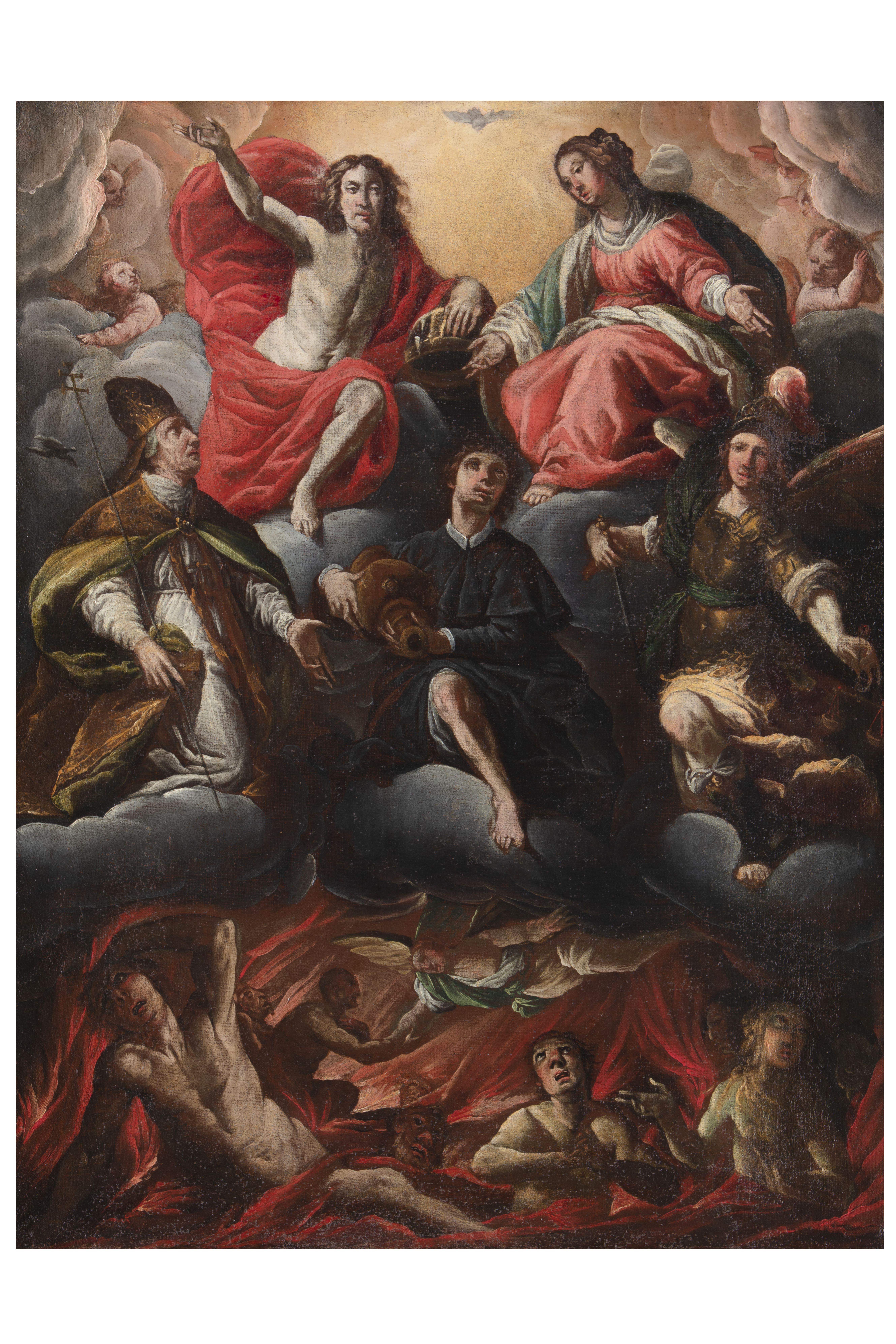 17. Jahrhundert von Gian Giacomo Barbelli Paradise and Purgatory Öl auf Leinwand