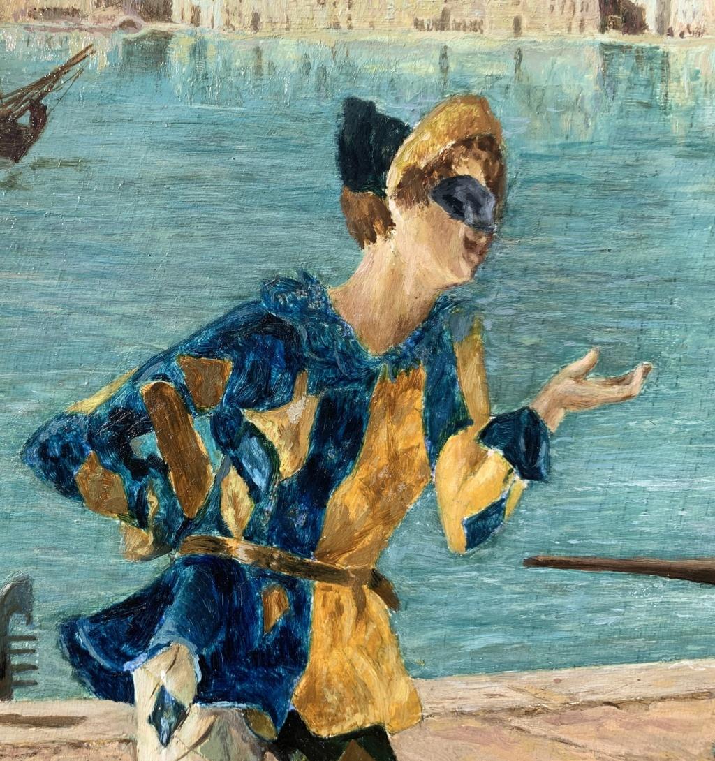 Gian Luciano Sormani - Late 19th century Venetian carnival painting - Venice 6