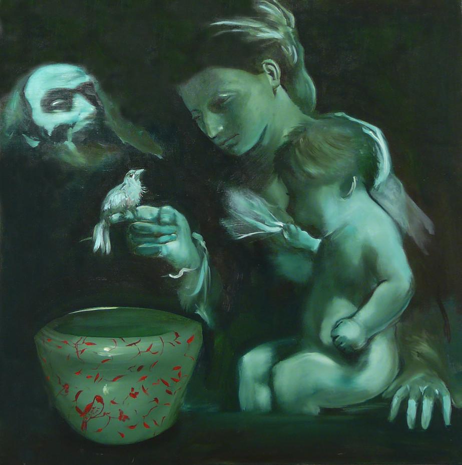 Portrait Painting de Gian Marco Capraro - Viejo Maestro - 10M- pintura contemporánea y clásica, tema elegante y fuerte
