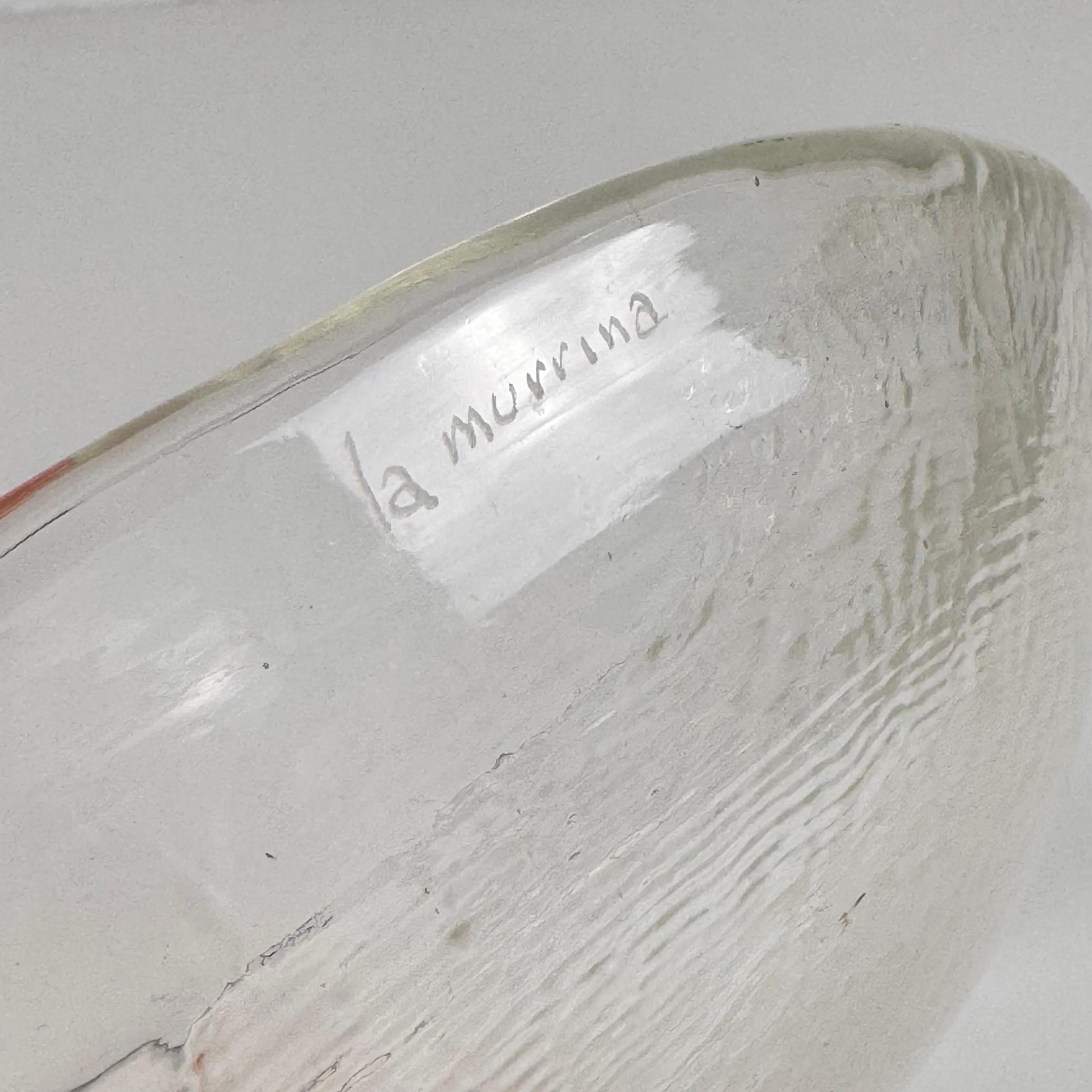 Centro de mesa de cristal de Murano Gian Maria Potenza para La Murrina, Firmado, años 70 en venta 2