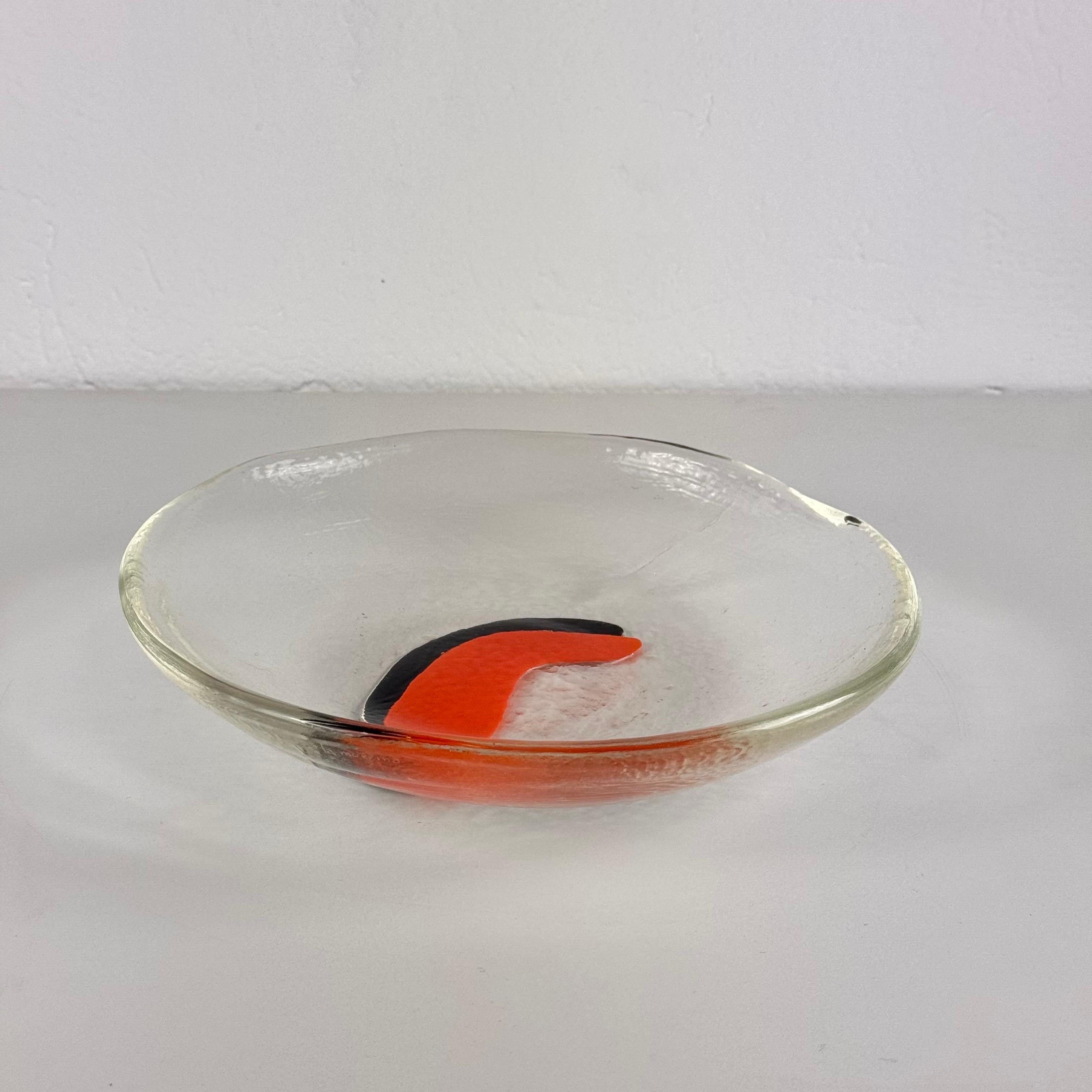 Centro de mesa de cristal de Murano Gian Maria Potenza para La Murrina, Firmado, años 70 Moderno de mediados de siglo en venta