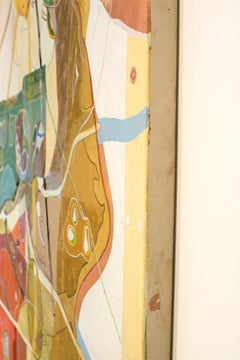 Untitled - painting, contemporary, mixed media, young artist, Italian, earthy