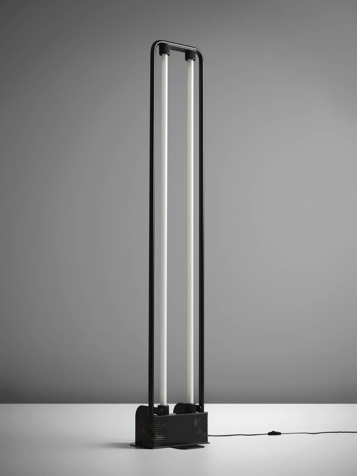 Gian Nicola Gigante Fluorescent Floor Lamp for Zerbetto In Good Condition In Waalwijk, NL