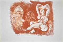 Hommage à Picasso - Lithographie de Gian Paolo Berto - 1974