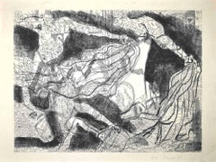 macoto torrent Torrent - Original Etching by Gian Paolo Berto - 1975