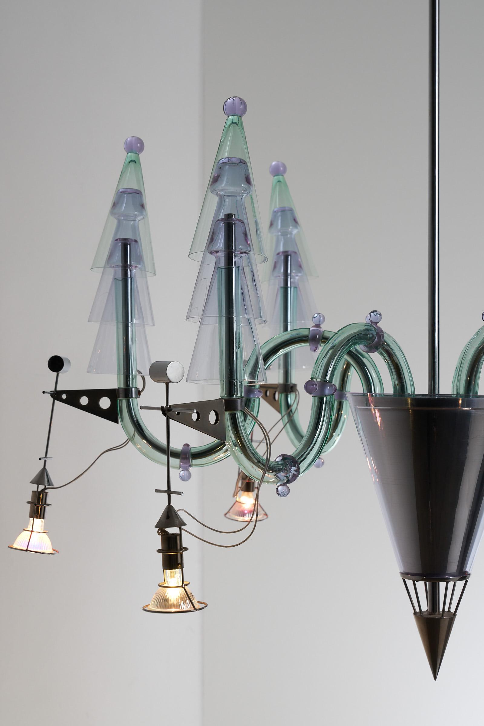 Gian Paolo Canova, Carlo Moretti Lampadario in vetro di Murano in vendita 2