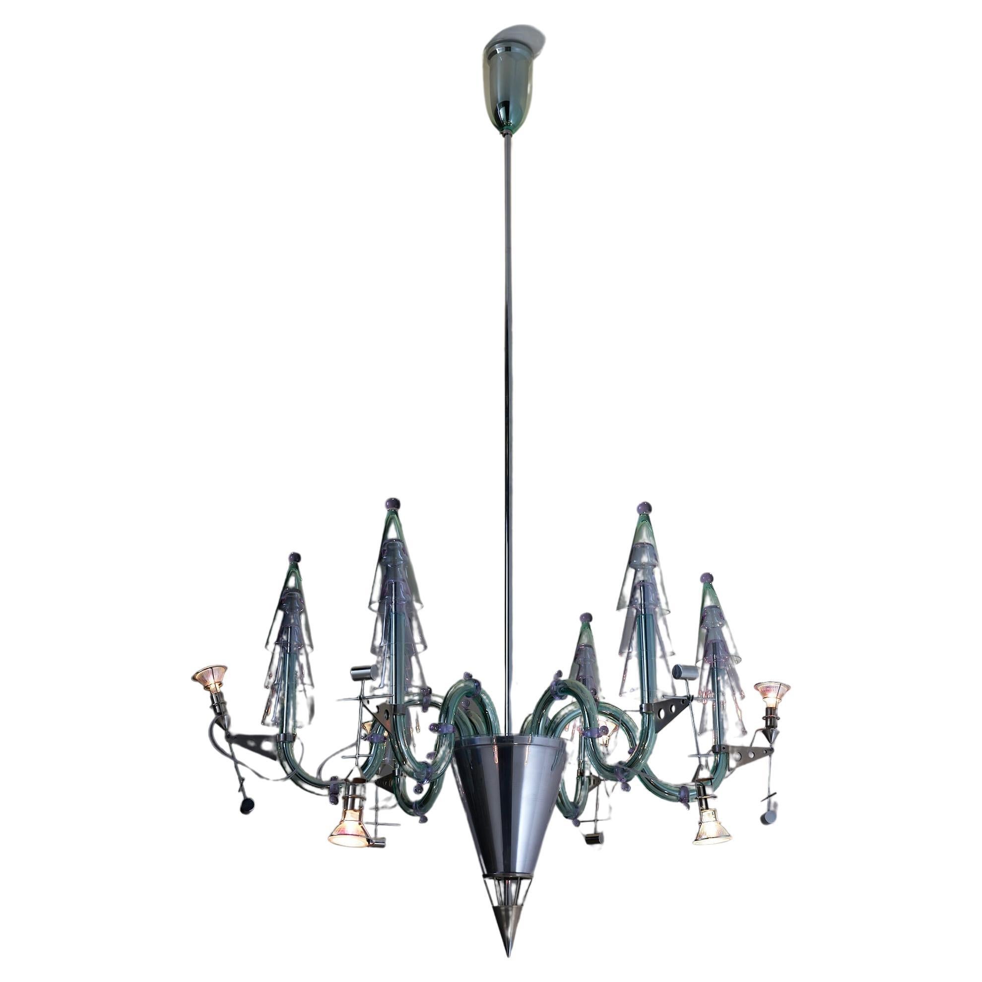 Gian Paolo Canova, Carlo Moretti Murano Glass Chandelier