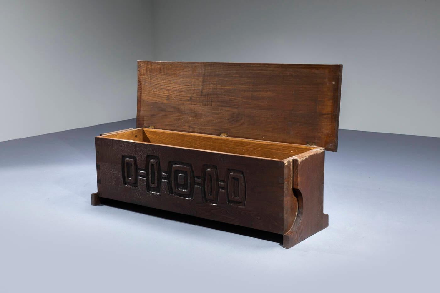 Italian Gian Paolo Zaltron, Cassapanca in legno, Italia, anni '60 in vendita