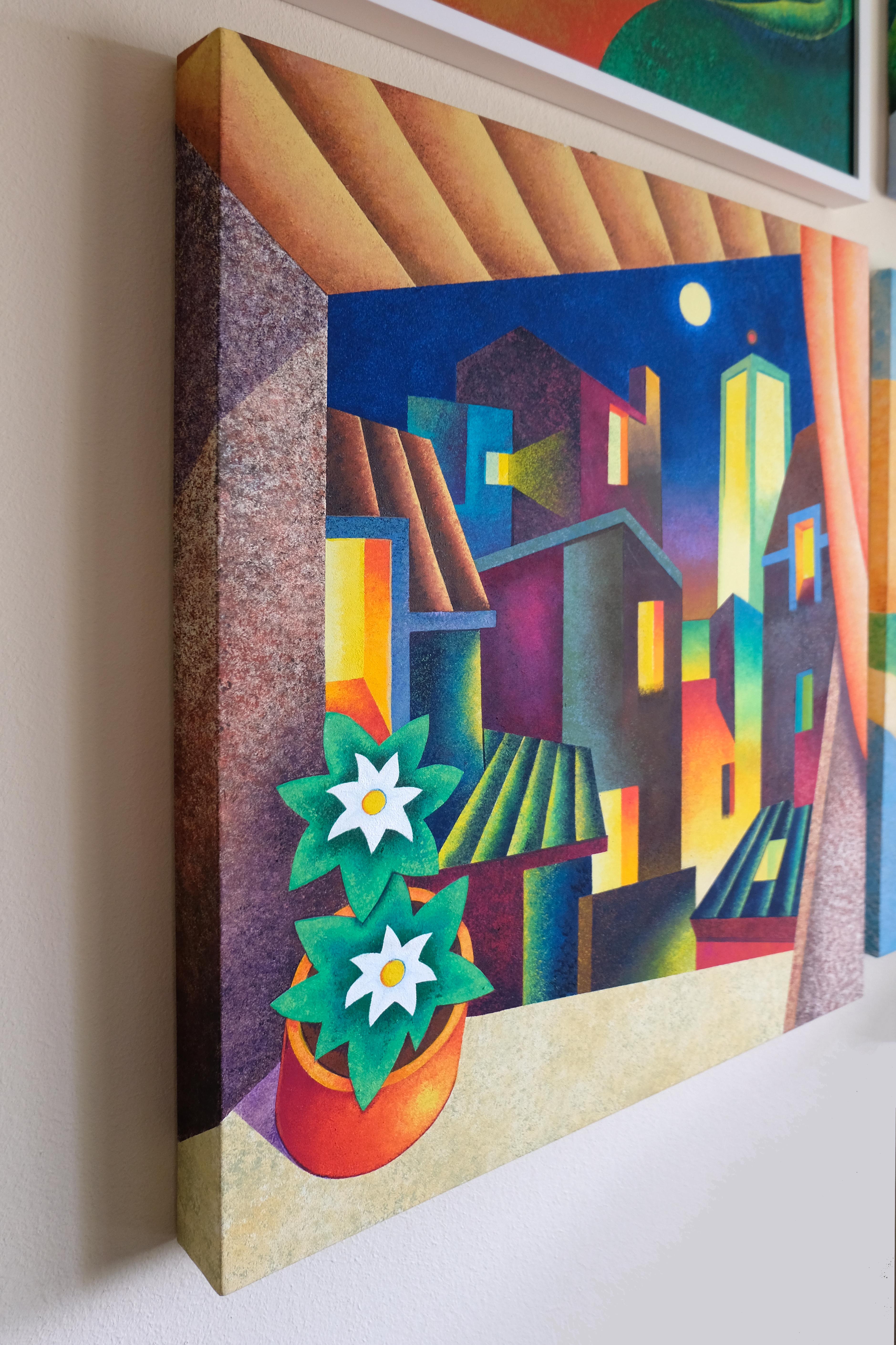 In recent years, Giancarlo has increasingly focused on his artistic practice, developing a distinctive thematic approach and a personal pictorial technique. His current body of work centers on Mediterranean landscapes, inspired by years of travel