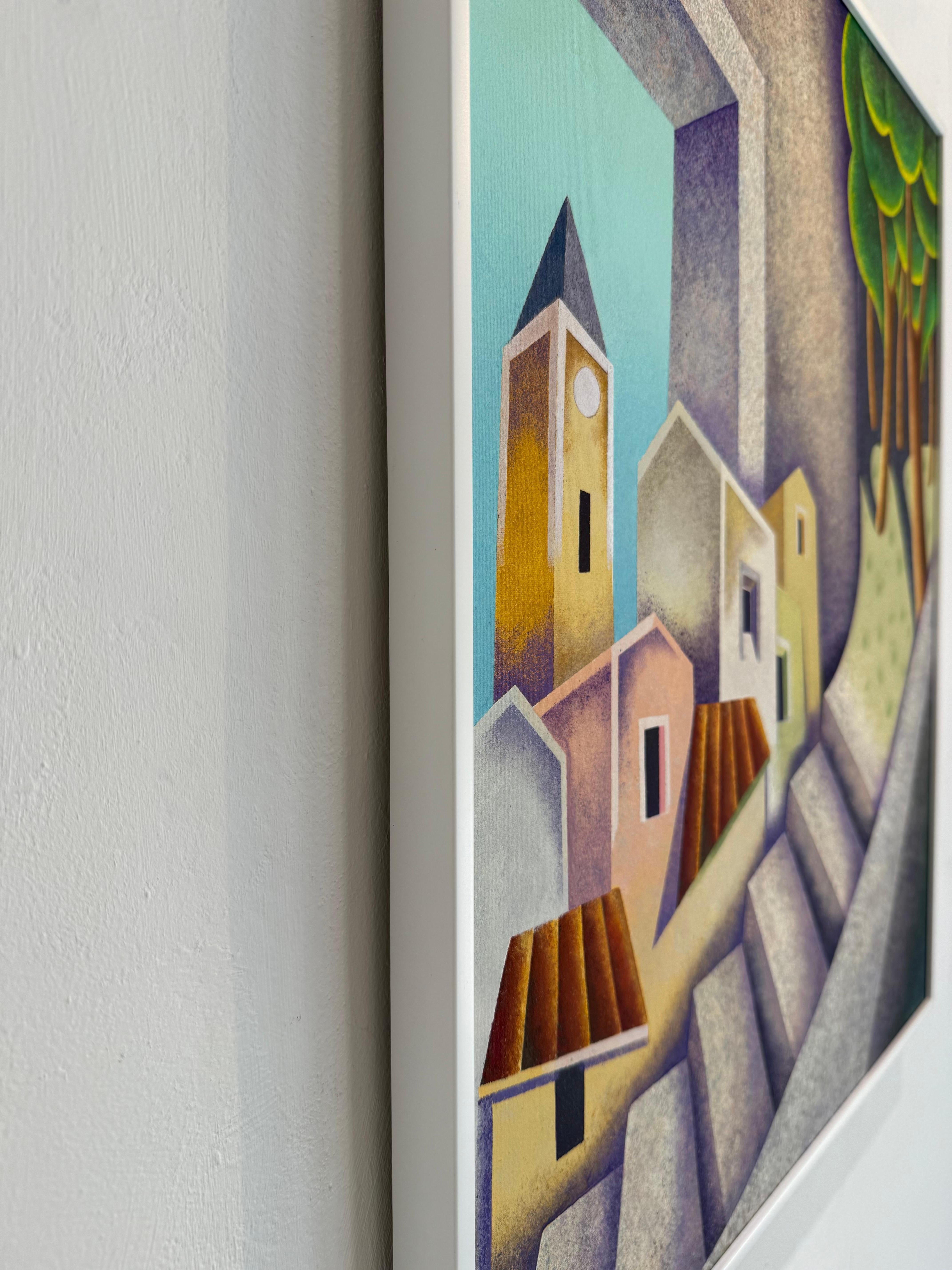 In recent years, Giancarlo has increasingly focused on his artistic practice, developing a distinctive thematic approach and a personal pictorial technique. His current body of work centers on Mediterranean landscapes, inspired by years of travel