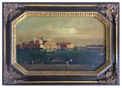 VENICE - In the Manner of Canaletto - Italian Landscape Oil on Canvas Painting